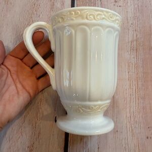 Lenox BUTLERS PANTRY Buffet 16 oz Footed Coffee Mug Cup New Other 5.75” Tall